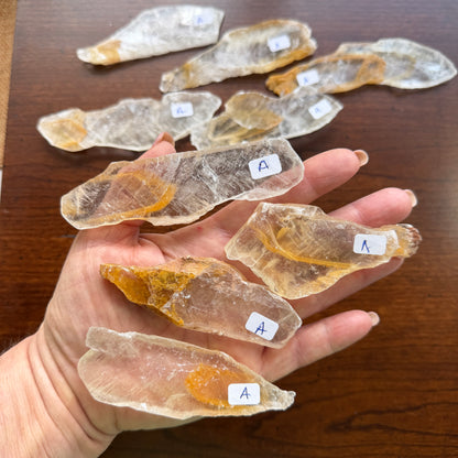 Phantom Golden Healer Selenite – A Natural Crystal of Transformation, Protection, and Inner Light