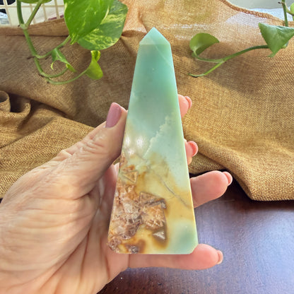 Caribbean Calcite Tower for Calm, Clarity and Emotional Balance