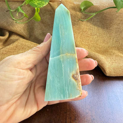 Caribbean Calcite Tower for Calm, Clarity and Emotional Balance