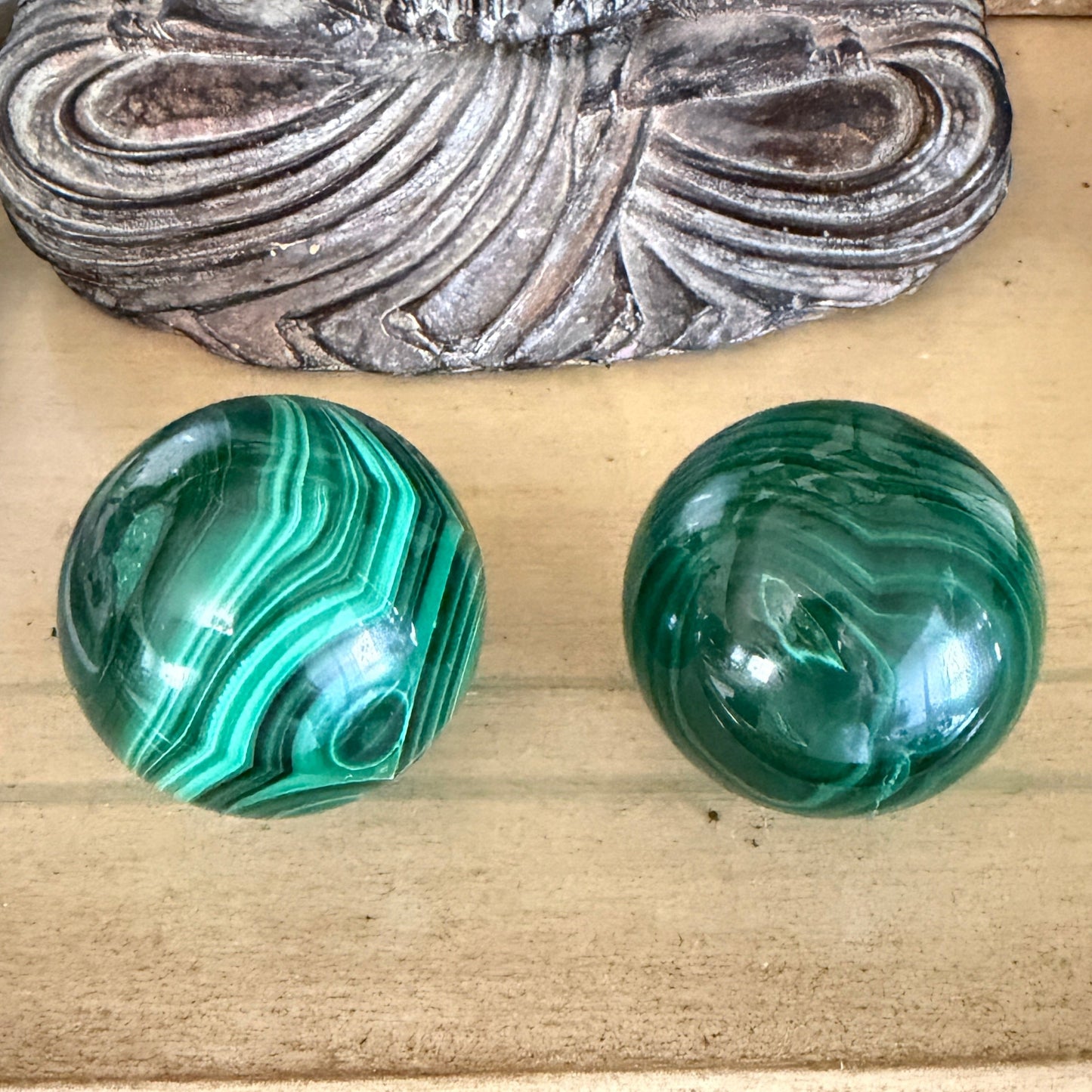 Malachite Sphere for Transformation and Protection