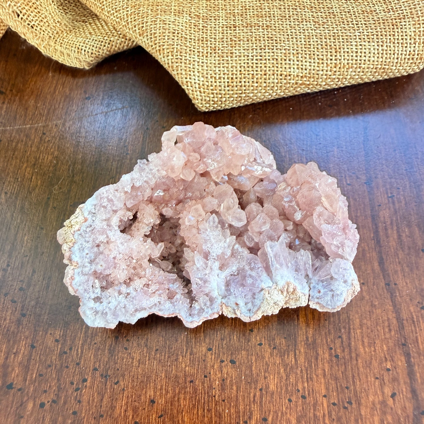 Pink Amethyst Cluster for Peace and Emotional Balance