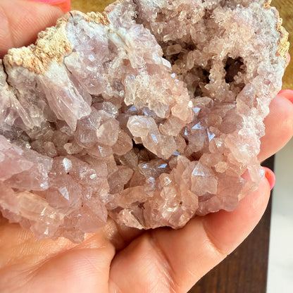 Pink Amethyst Cluster for Peace and Emotional Balance