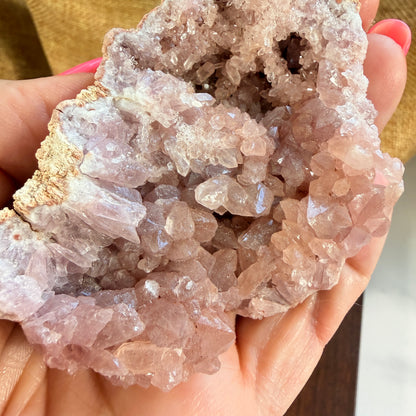 Pink Amethyst Cluster for Peace and Emotional Balance