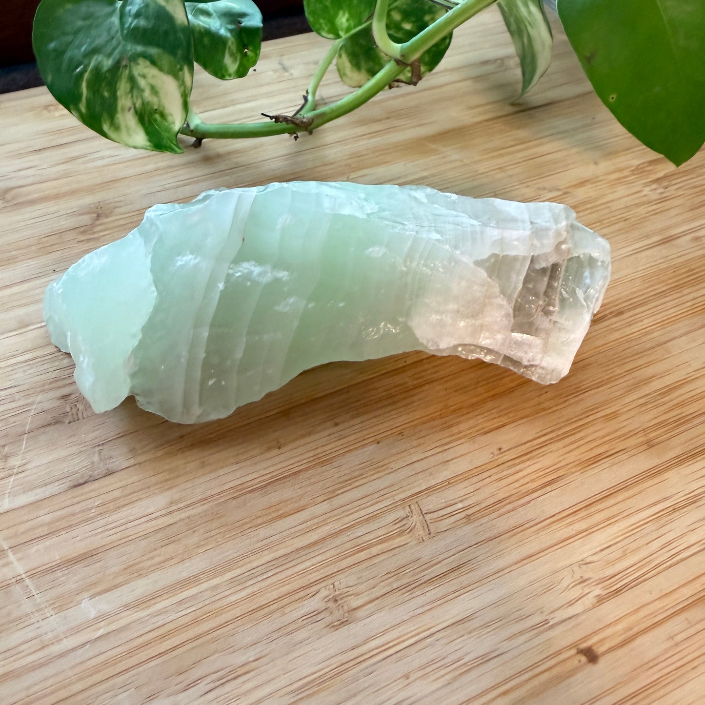 Natural Mint Green Calcite | One-of-a-Kind Crystal for Renewal and Peaceful Living