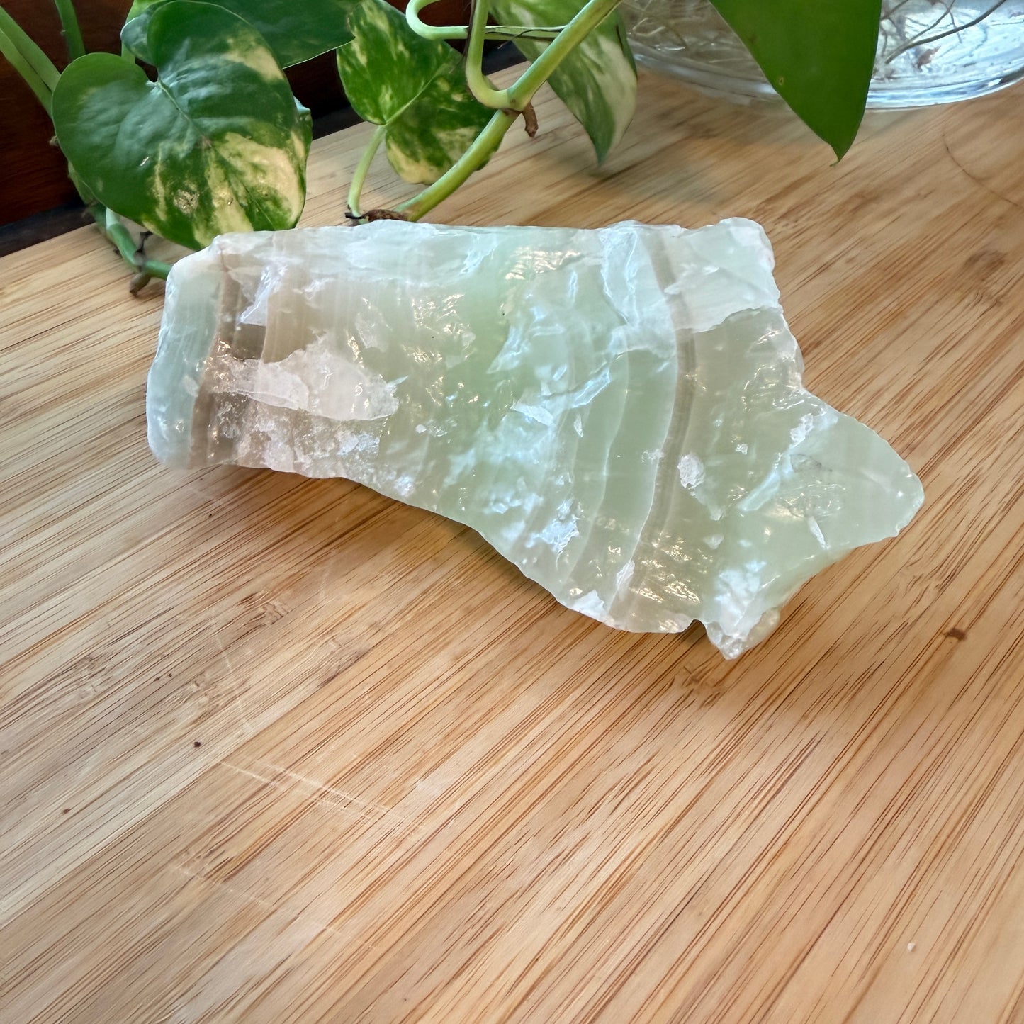 Natural Mint Green Calcite | One-of-a-Kind Crystal for Renewal and Peaceful Living