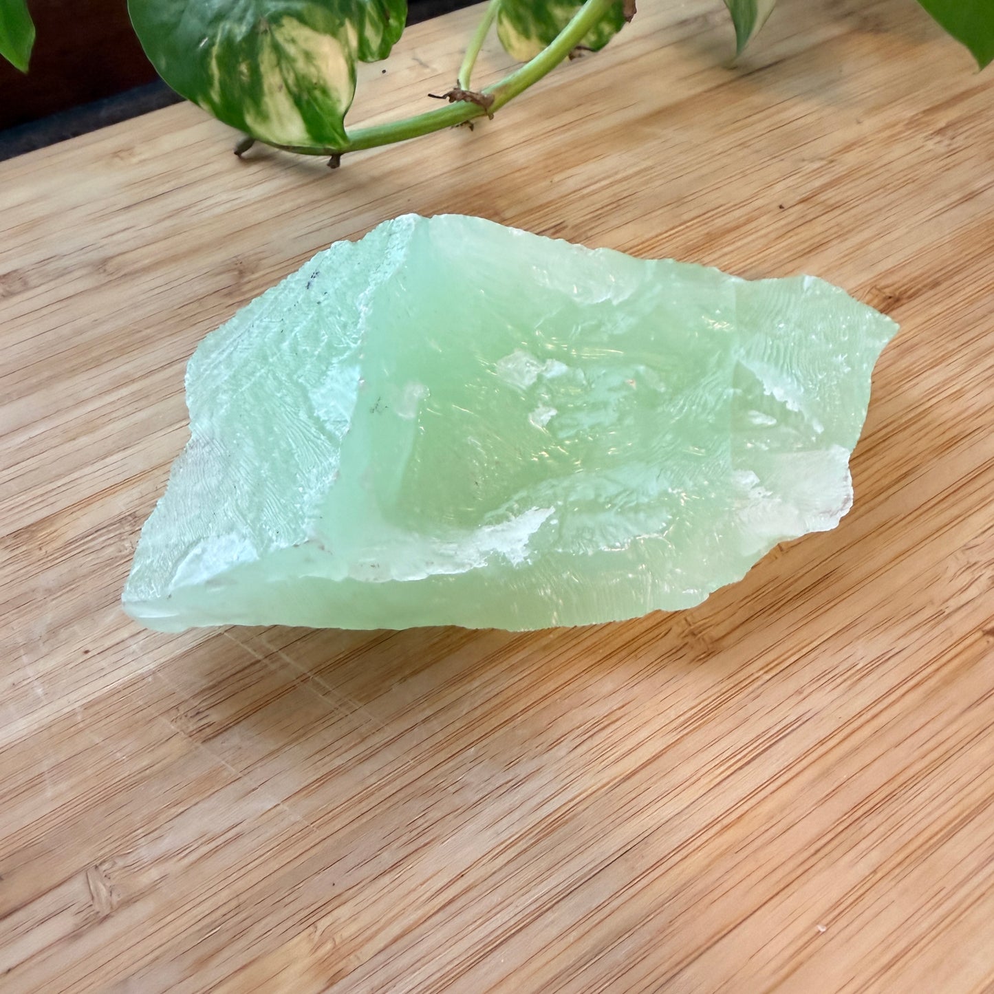 Natural Mint Green Calcite | Vibrant Crystal for Renewal, Calm and Fresh Energy