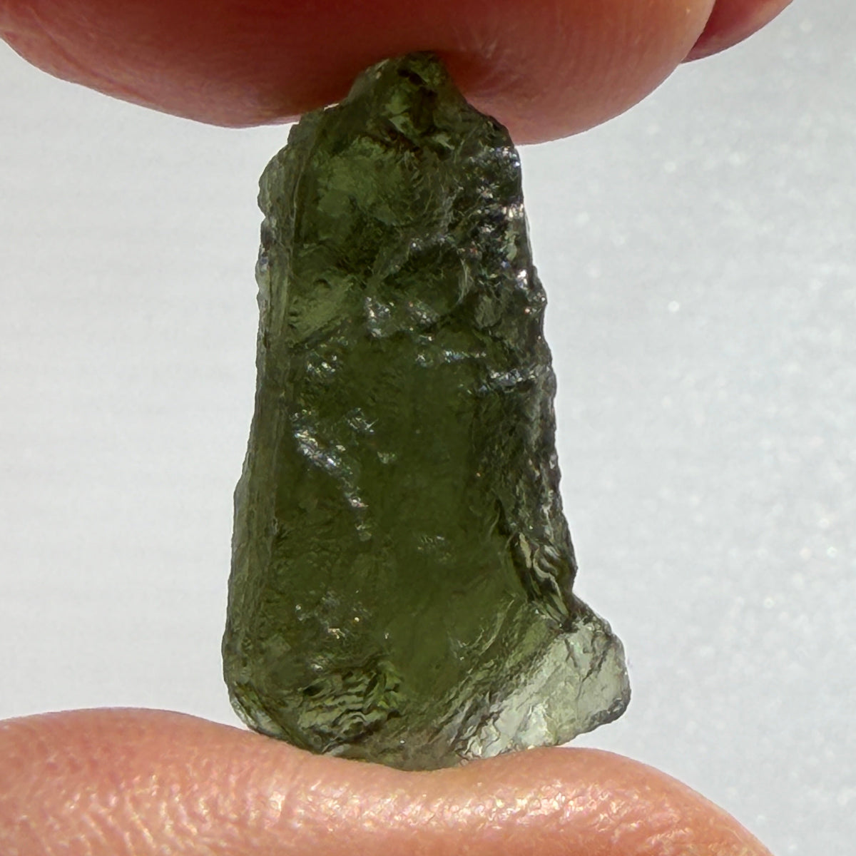 Natural Chlum Moldavite Crystal – 2.35g Czech Tektite