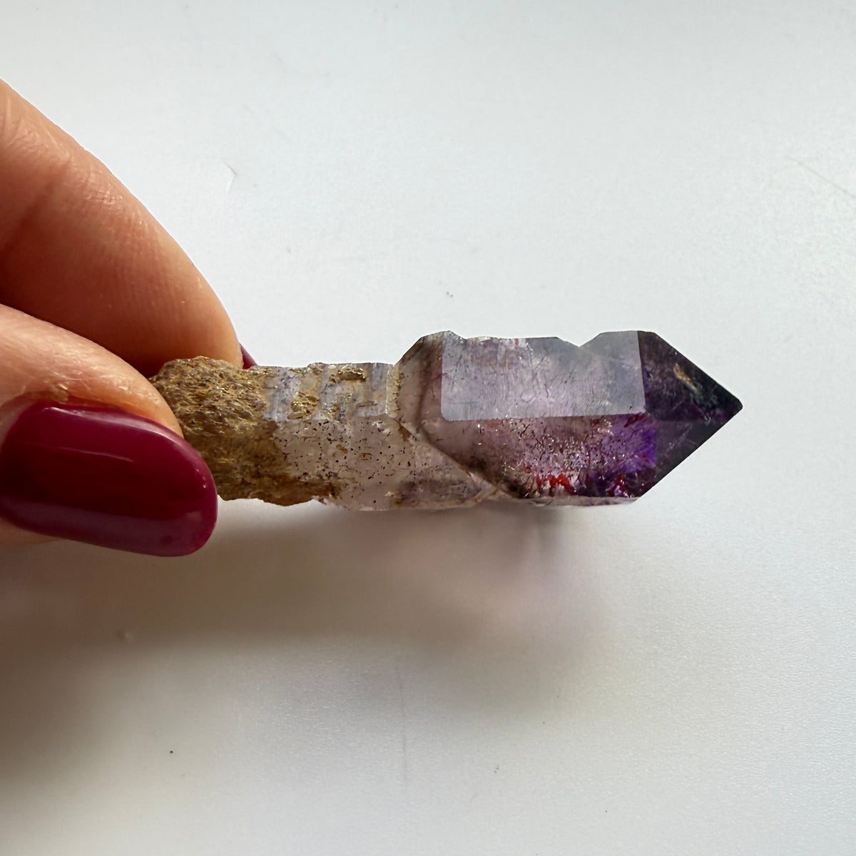 Shangaan Amethyst Scepter with Hematite Inclusions