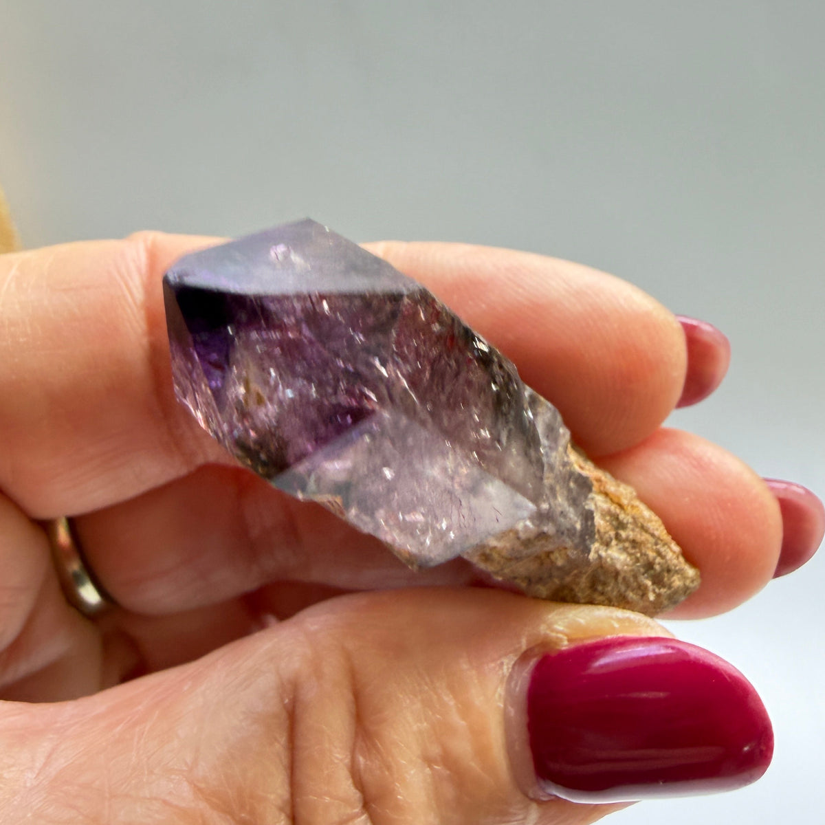 Shangaan Amethyst Scepter with Hematite Inclusions