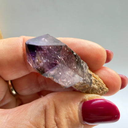 Shangaan Amethyst Scepter with Hematite Inclusions