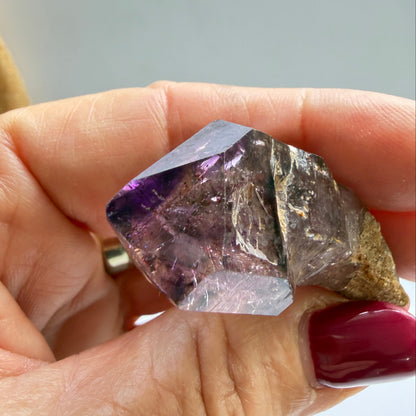 Shangaan Amethyst Scepter with Hematite Inclusions