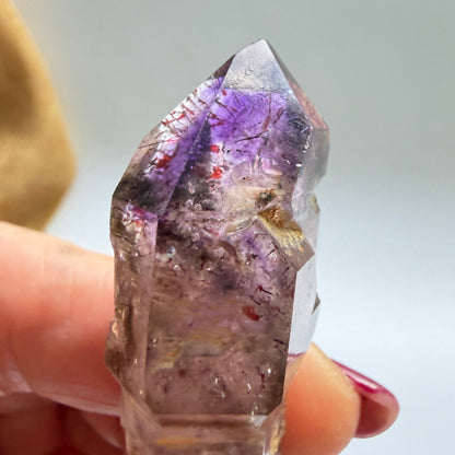 Shangaan Amethyst Scepter with Hematite Inclusions