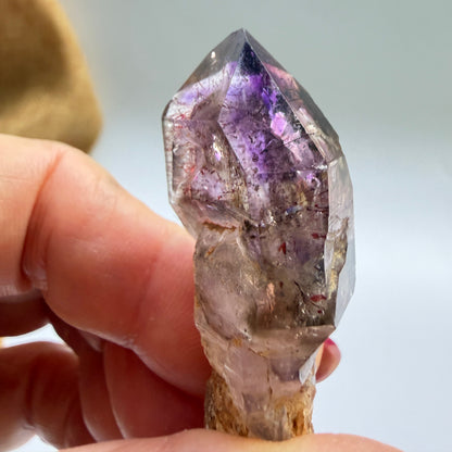 Shangaan Amethyst Scepter with Hematite Inclusions