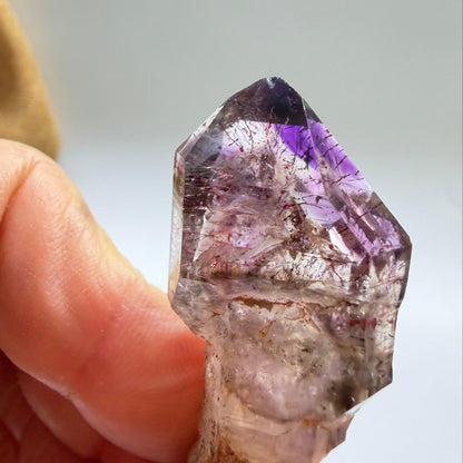 Shangaan Amethyst Scepter with Hematite Inclusions