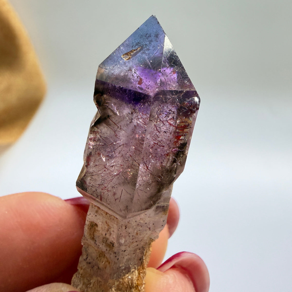 Shangaan Amethyst Scepter with Hematite Inclusions