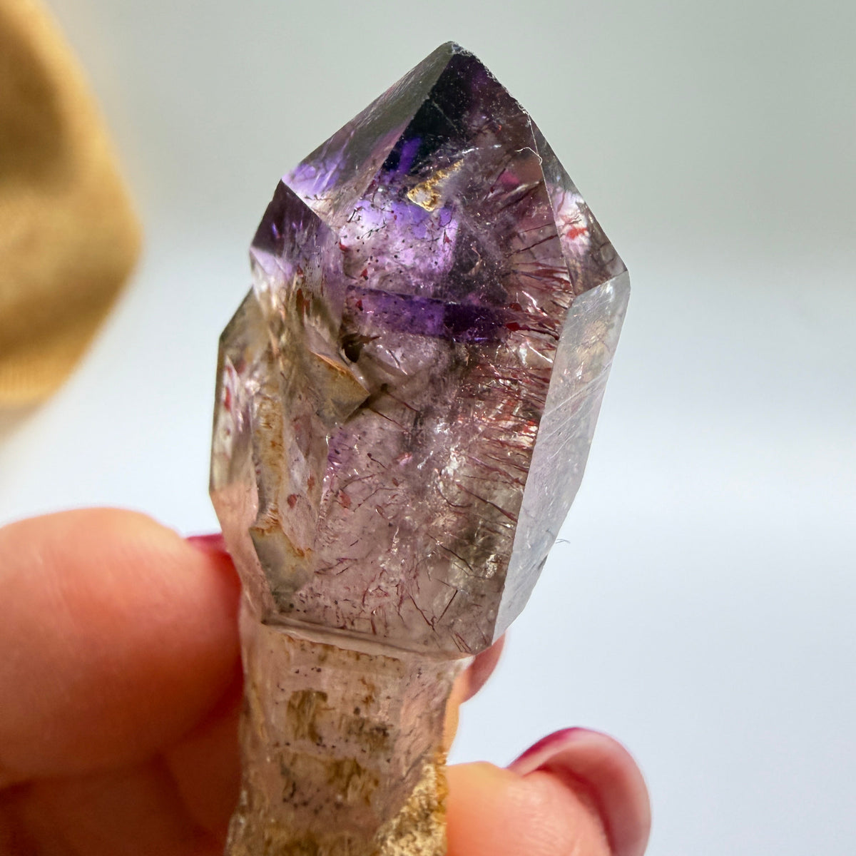 Shangaan Amethyst Scepter with Hematite Inclusions