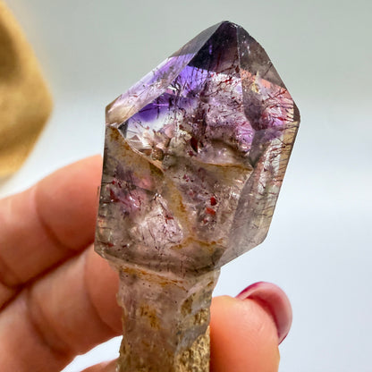 Shangaan Amethyst Scepter with Hematite Inclusions