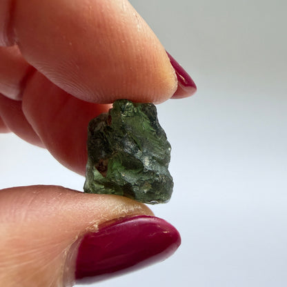 Natural Chlum Moldavite Crystal – 2.25g Czech Tektite