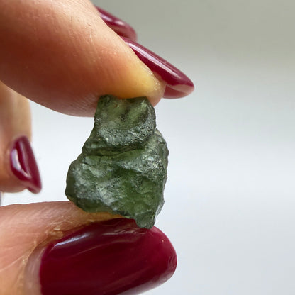 Natural Chlum Moldavite Crystal – 2.25g Czech Tektite