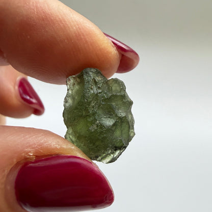 Natural Chlum Moldavite Crystal – 2.25g Czech Tektite