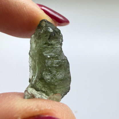 Natural Chlum Moldavite Crystal – 2.35g Czech Tektite
