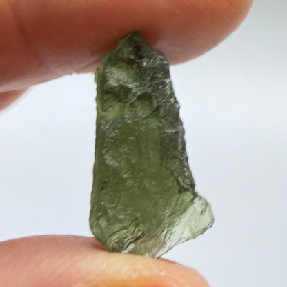 Natural Chlum Moldavite Crystal – 2.35g Czech Tektite