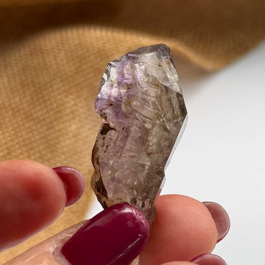 Rustic Shangaan Amethyst Scepter with Natural Inclusions