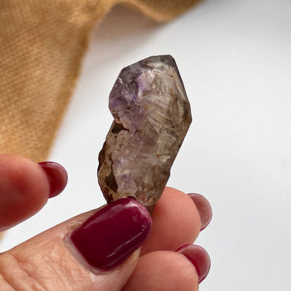 Rustic Shangaan Amethyst Scepter with Natural Inclusions