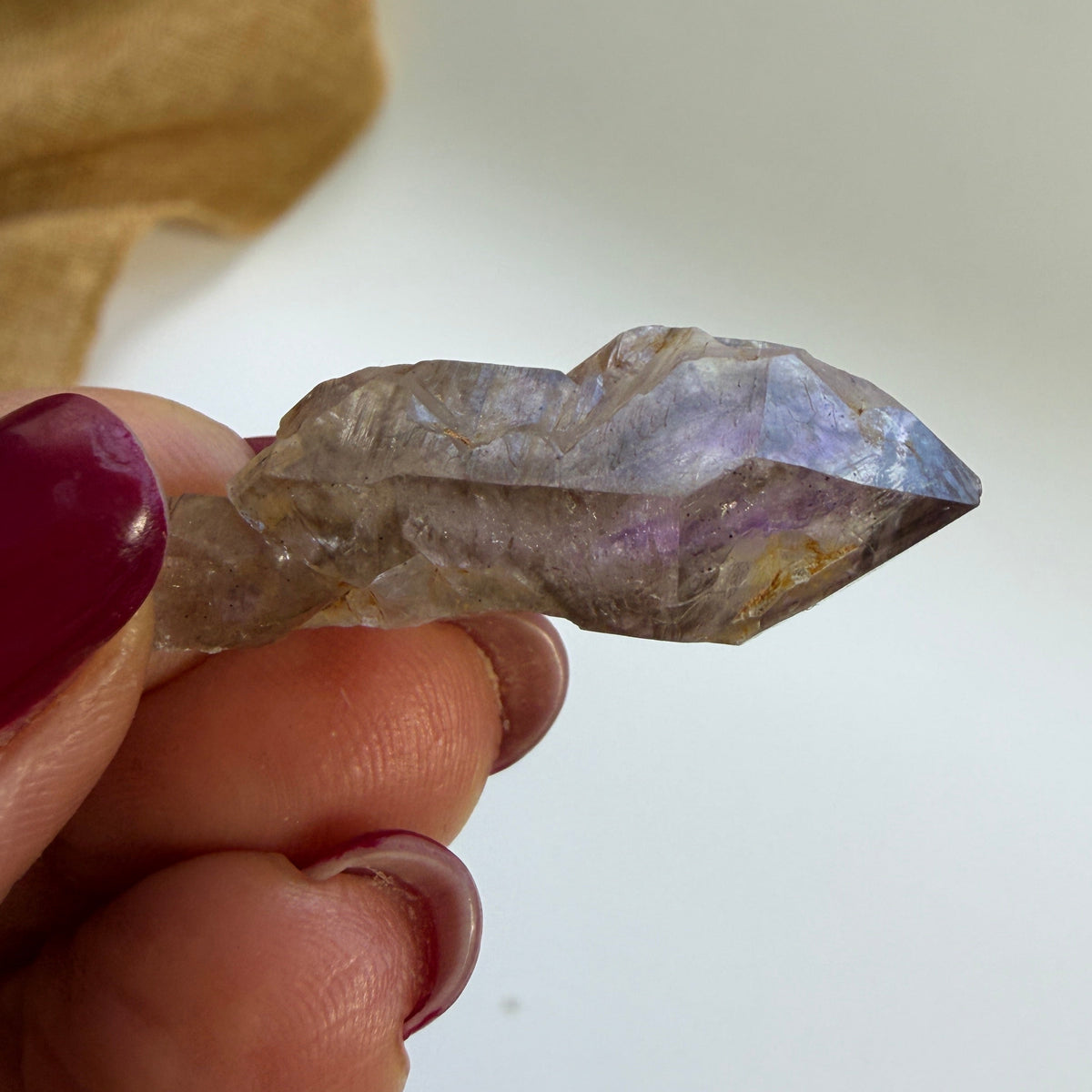 Rustic Shangaan Amethyst Scepter with Natural Inclusions