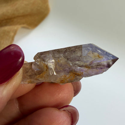Rustic Shangaan Amethyst Scepter with Natural Inclusions