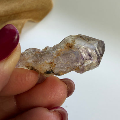 Rustic Shangaan Amethyst Scepter with Natural Inclusions