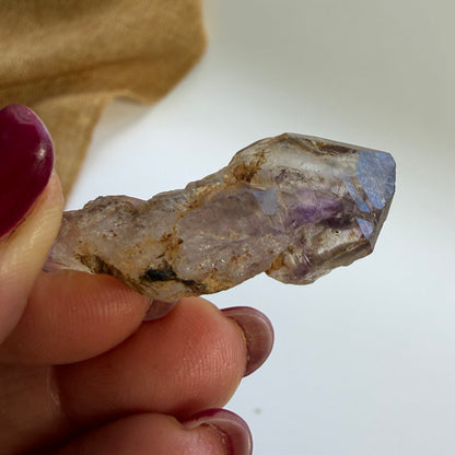 Rustic Shangaan Amethyst Scepter with Natural Inclusions