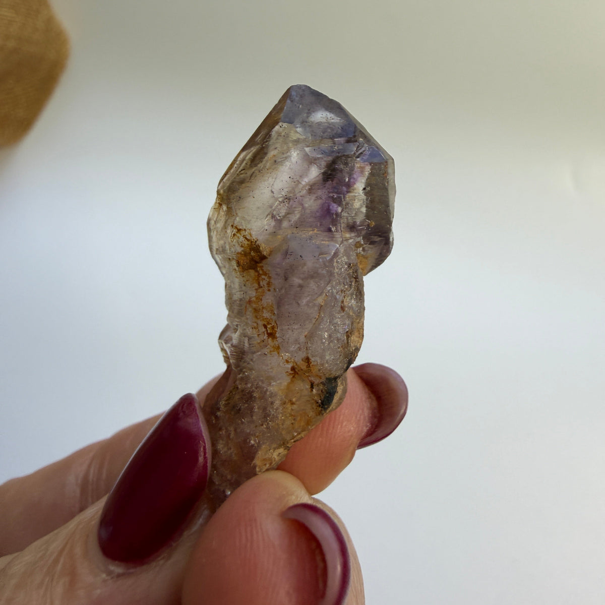 Rustic Shangaan Amethyst Scepter with Natural Inclusions