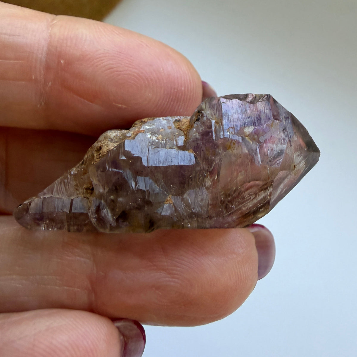 Rustic Shangaan Amethyst Scepter with Natural Inclusions