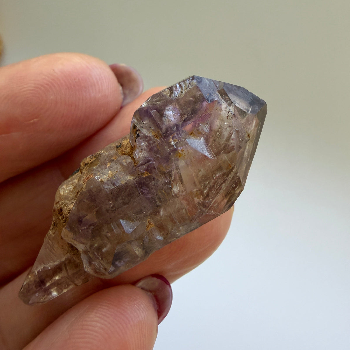 Rustic Shangaan Amethyst Scepter with Natural Inclusions