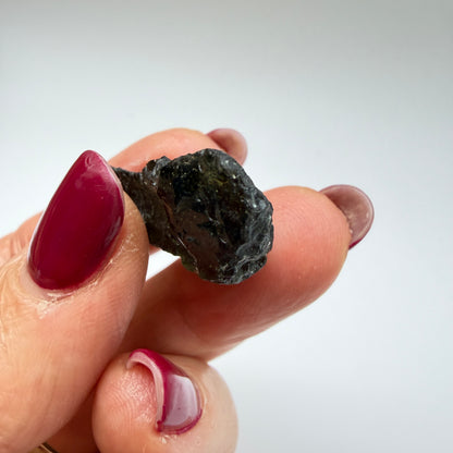 Authentic Chlum Moldavite Crystal – 6.2g Natural Czech Tektite