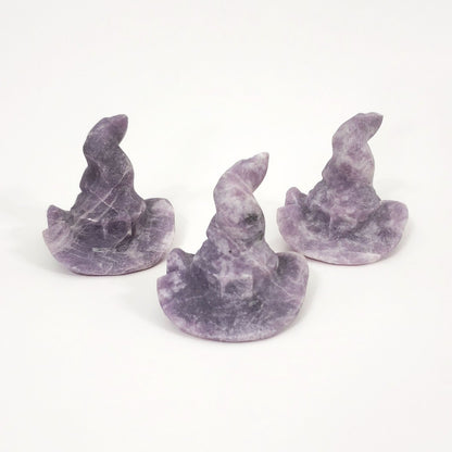 Lepidolite Witch Hat – Embrace the Magic of Tranquility