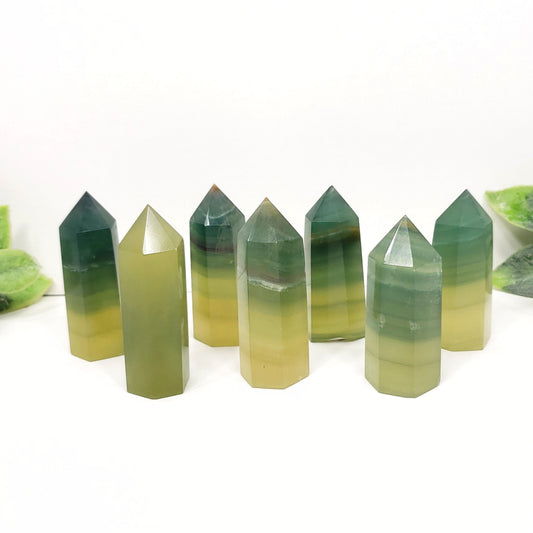 Mango Fluorite Point | Rare Natural Crystal for Clarity & Renewal