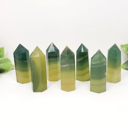 Mango Fluorite Point | Rare Natural Crystal for Clarity & Renewal