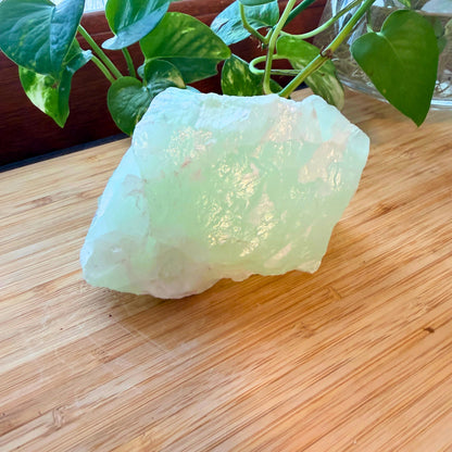 Mint Green Calcite Crystal for Emotional Renewal and Balance