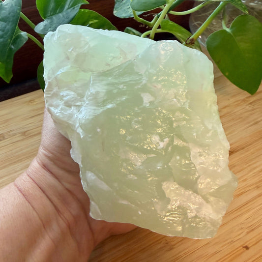 Mint Green Calcite Crystal for Emotional Renewal and Balance