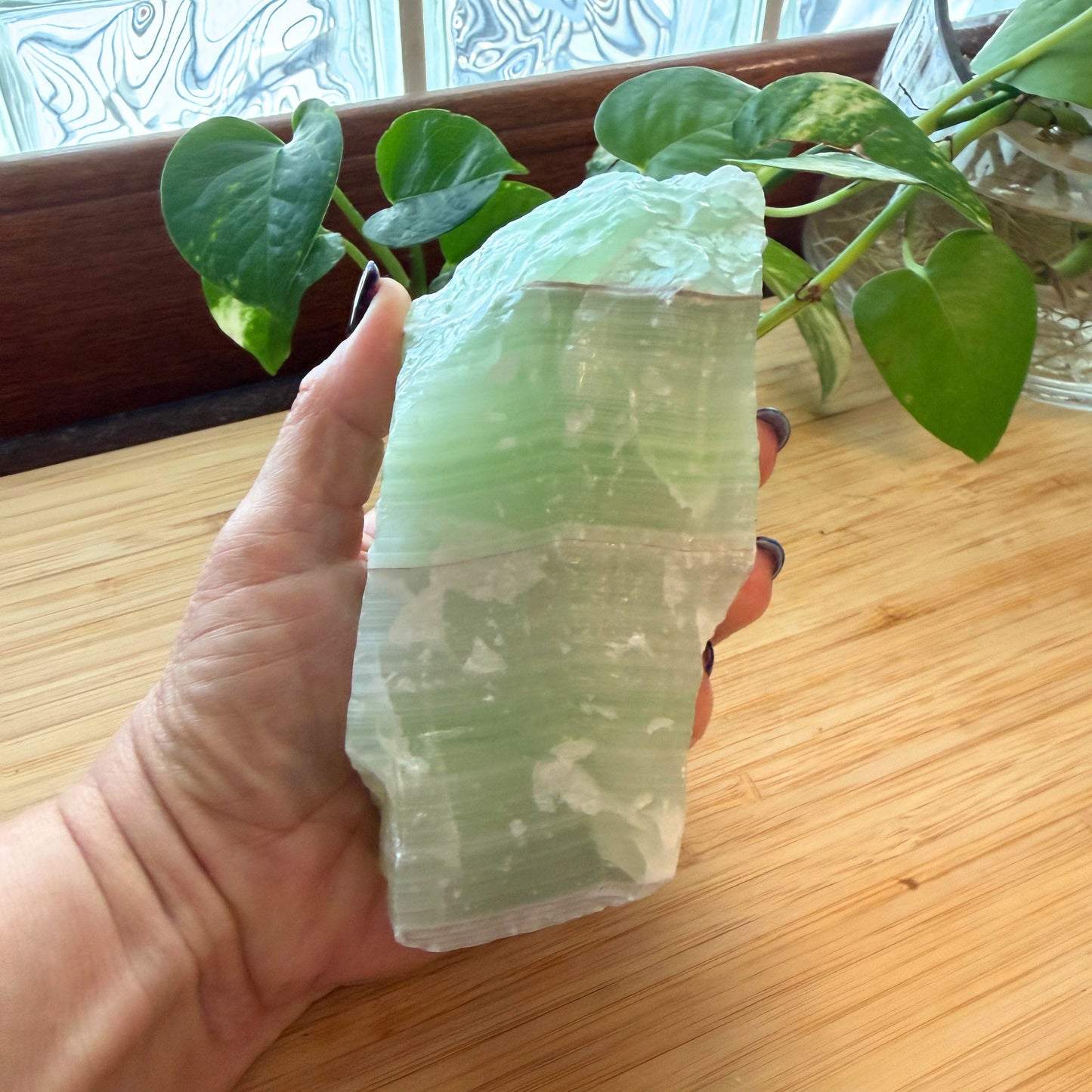 Natural Mint Green Calcite | Crystal for Renewal, Balance and Peaceful Living