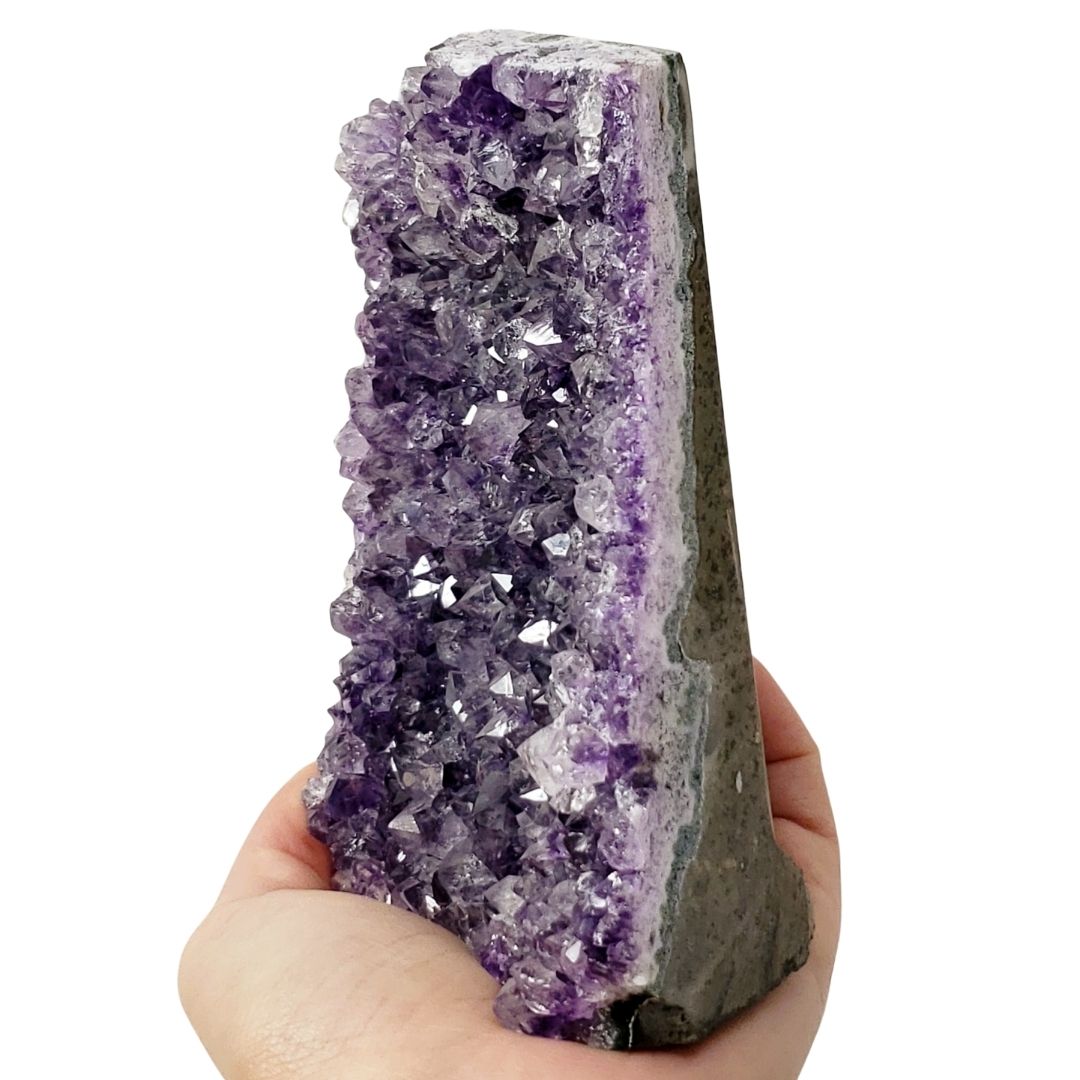 Amethyst Standing Cluster | Natural Crystal for Peace and Protection