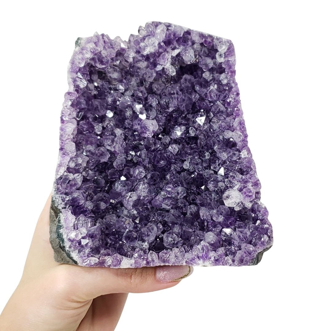 Amethyst Standing Cluster | Natural Crystal for Peace and Protection
