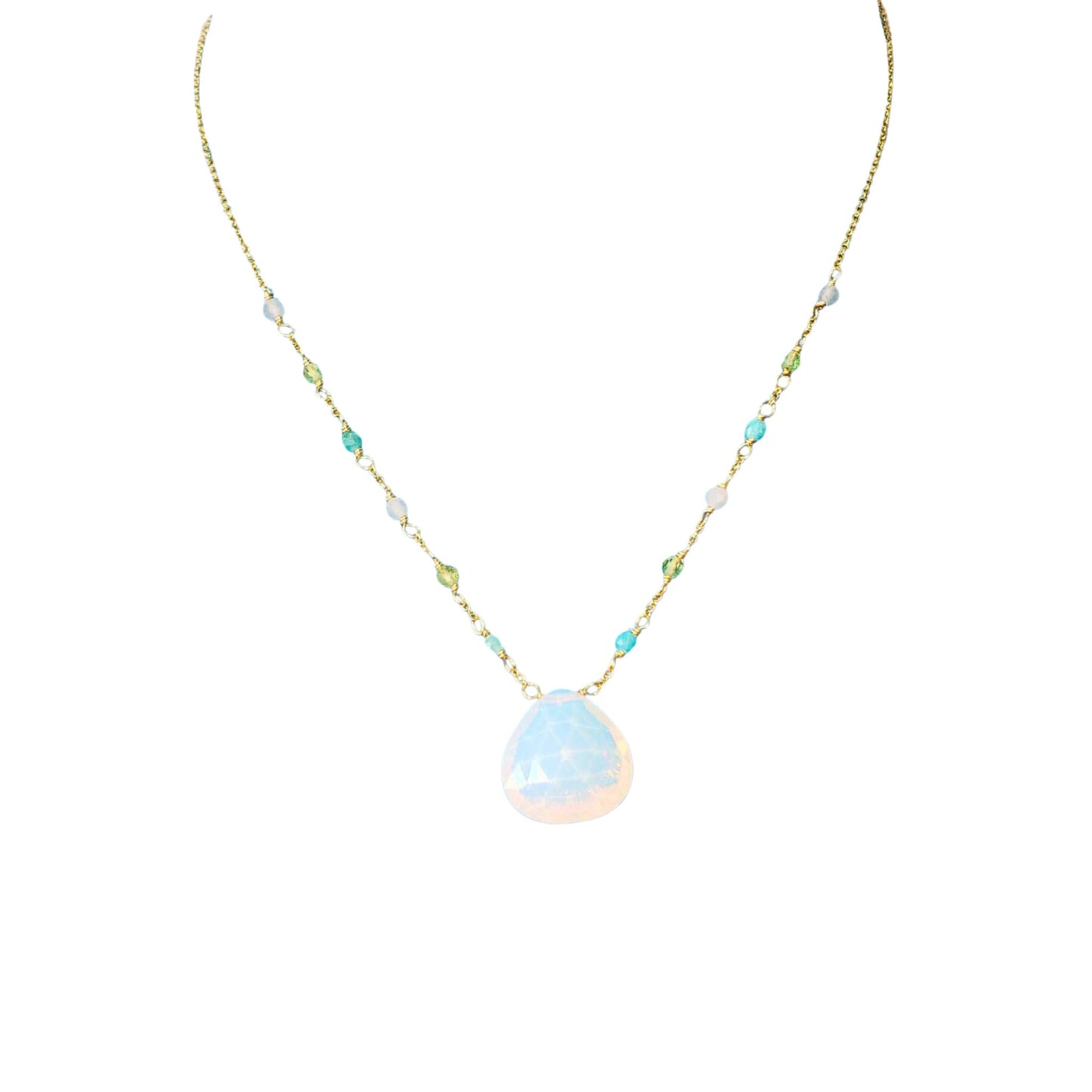 Opalite and Gemstone Necklace