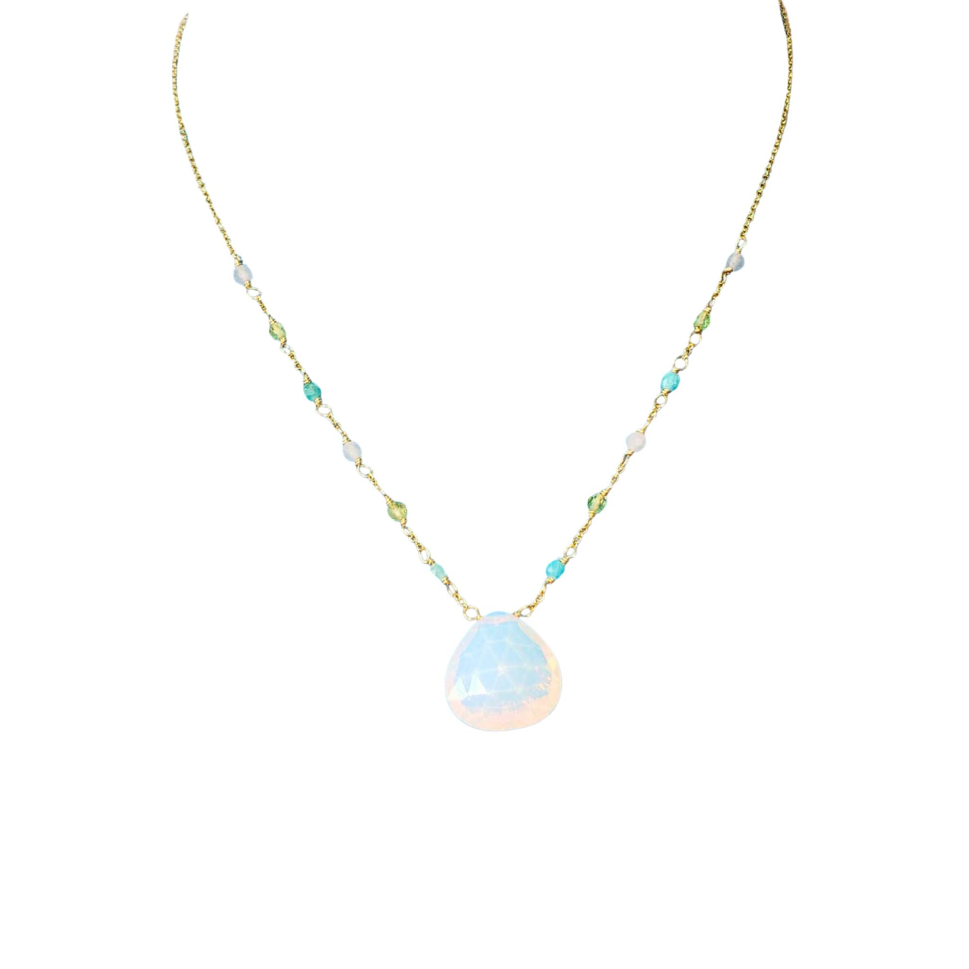 Opalite and Gemstone Necklace