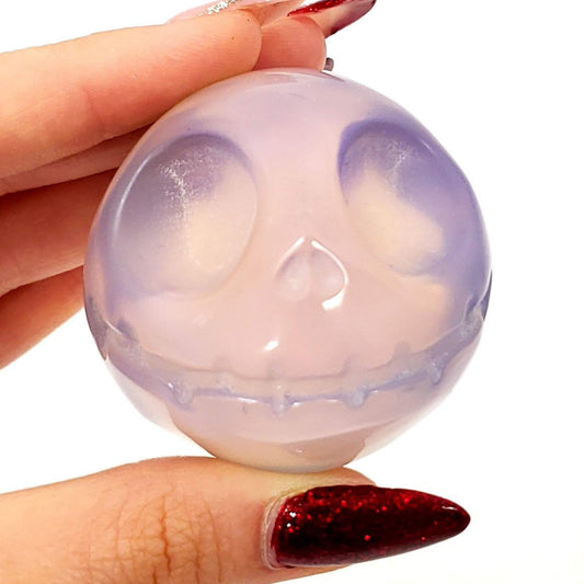 Pink Opalite Jack Skellington Sphere