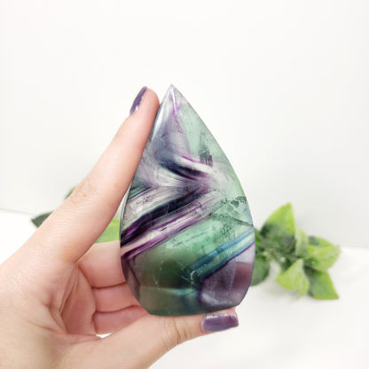 Bright Rainbow Fluorite Flame for Calm and Clarity
