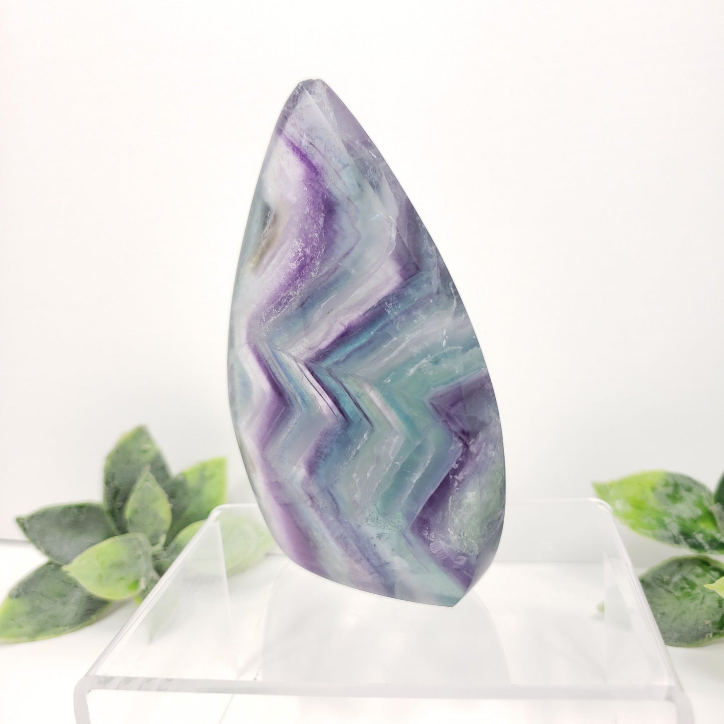 Rainbow Fluorite Flame for Clarity, Balance and Creative Inspiration