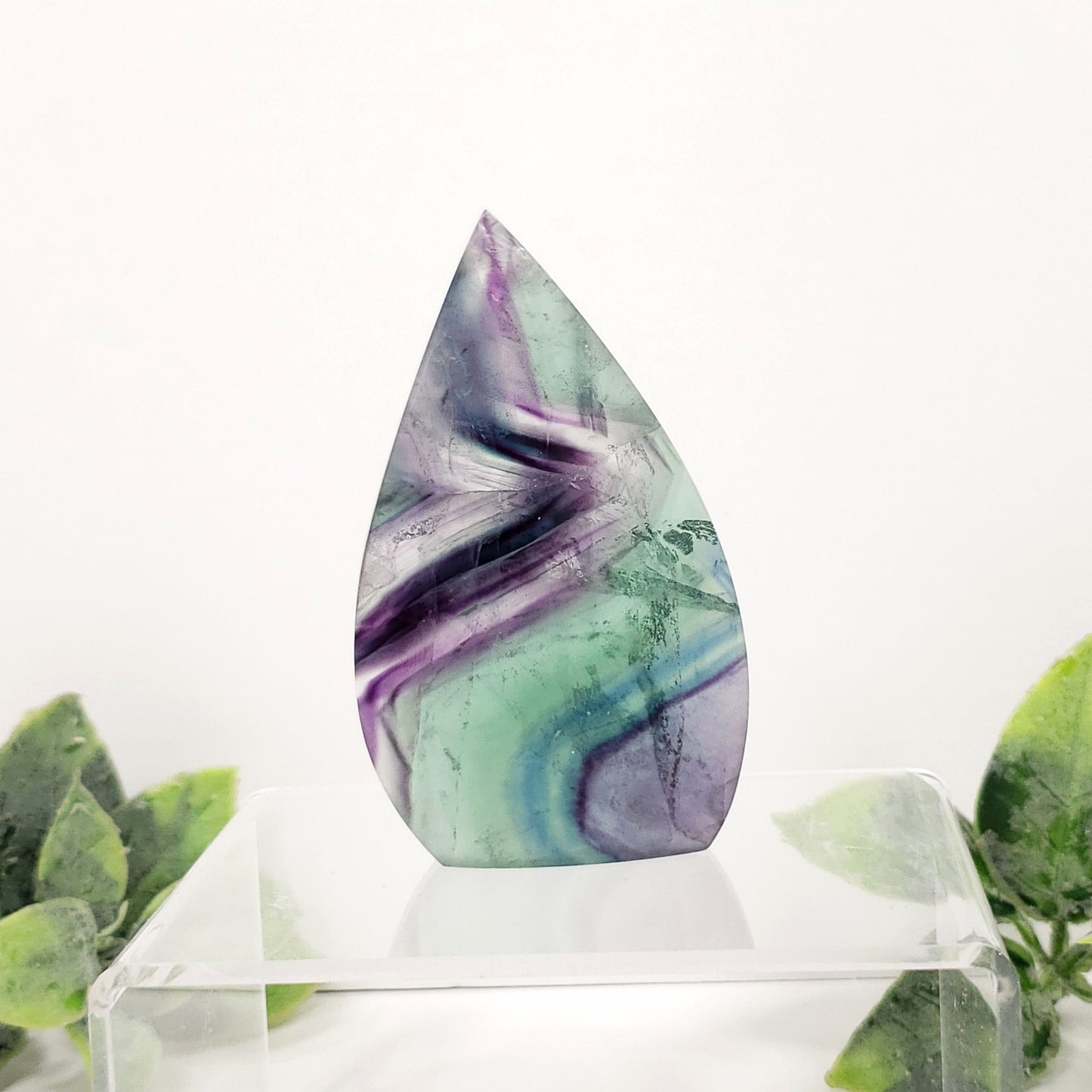 Bright Rainbow Fluorite Flame for Calm and Clarity